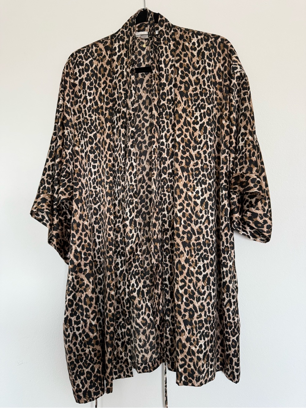 Victoria's Secret Leopard Print Open-Front Cape - Tan/Black